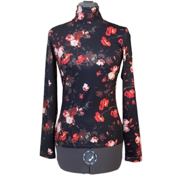 Wilfred Floral Long Sleeved Turtleneck Top Size Small - Picture 2 of 15